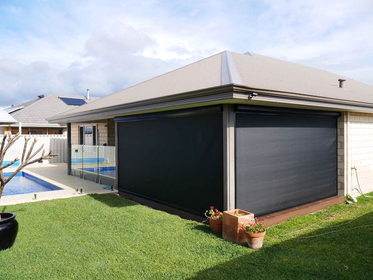 Ziptrack blinds for outdoor spaces